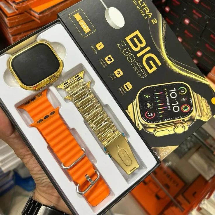 LAXASFIT X10 Ultra 3 MAX Golden Edition Smartwatch with 2.19" Infinite Display
